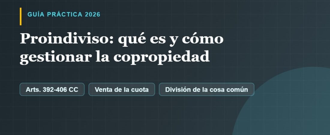 Proindiviso: qué es y cómo gestionar la copropiedad 1 Proindiviso: qué es y cómo gestionar la copropiedad